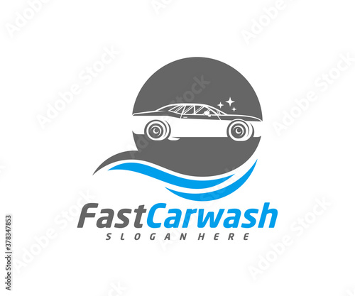 Car Wash logo designs concept vector, Automotive Cleaning logo template