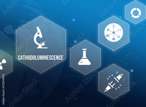 cathodoluminescence photo