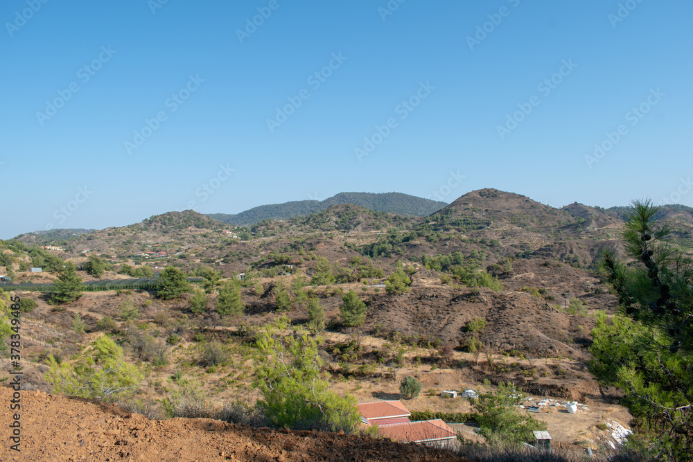 landscape of the mountains