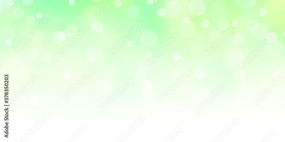 Light Green vector background with circles. Modern abstract illustration with colorful circle shapes. Pattern for business ads. Light Green vector background with circles. Modern abstract illustration with colorful circle shapes. Pattern for business ads.