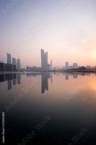 Bahrain Skyline in the morning hours with beautiful hue © Dr Ajay Kumar Singh