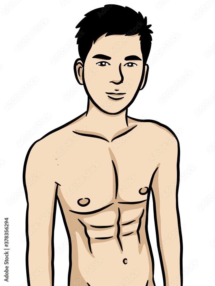 cartoon cute man on white background cartoon cute man on white background
