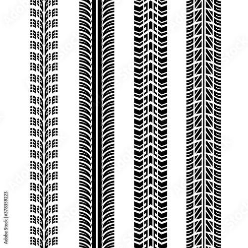 Traces of tires vector illustration