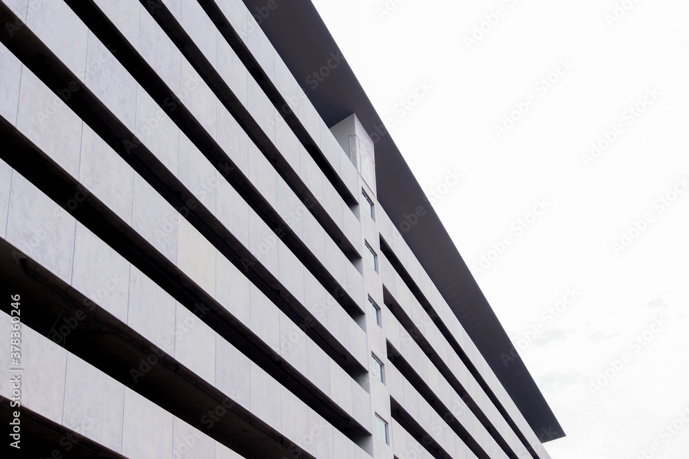 Modern building style from bottom view. Modern building style from bottom view.