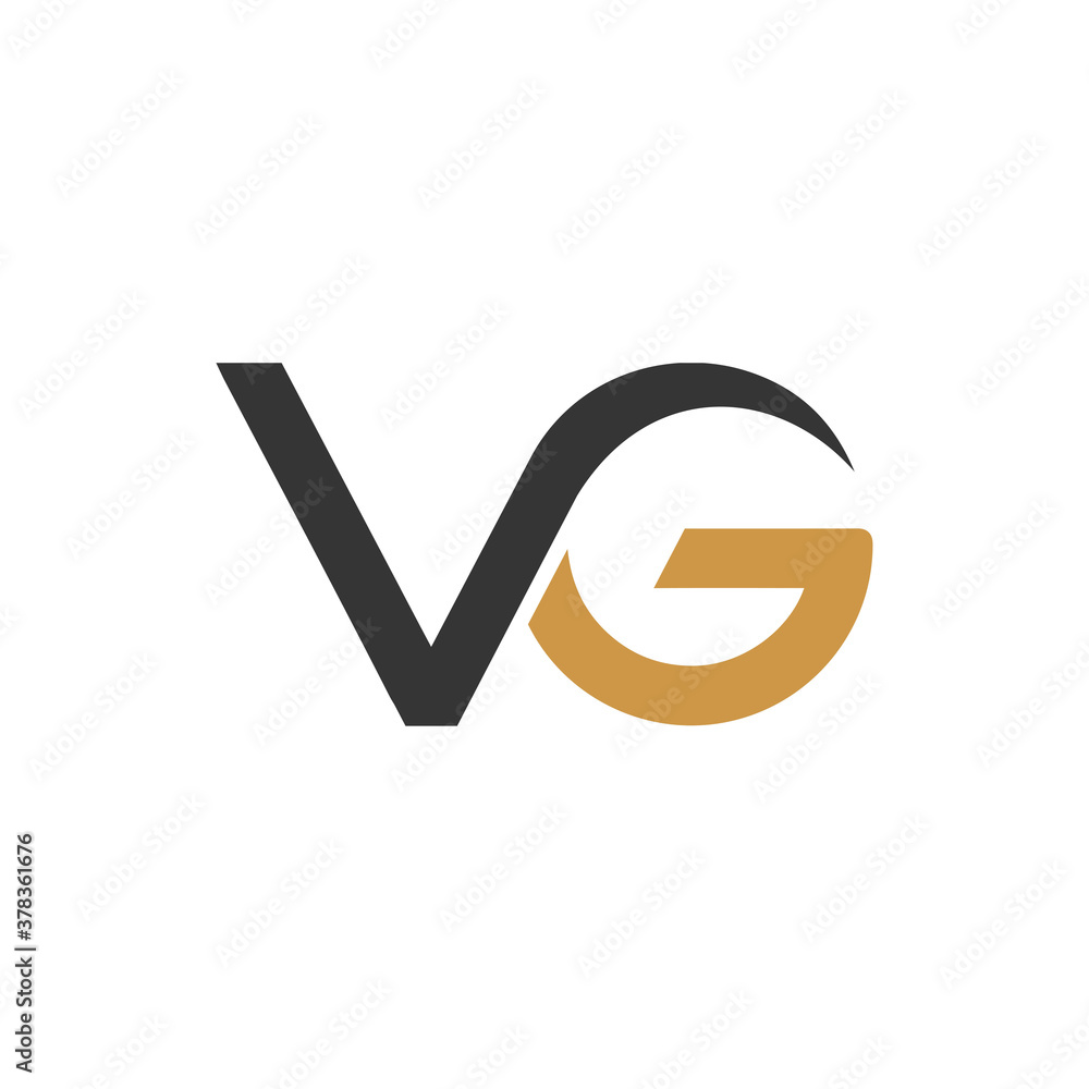 Initial letter vg logo or gv logo vector design templates Stock Vector ...