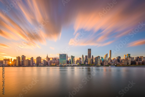 New York City East River Skyline