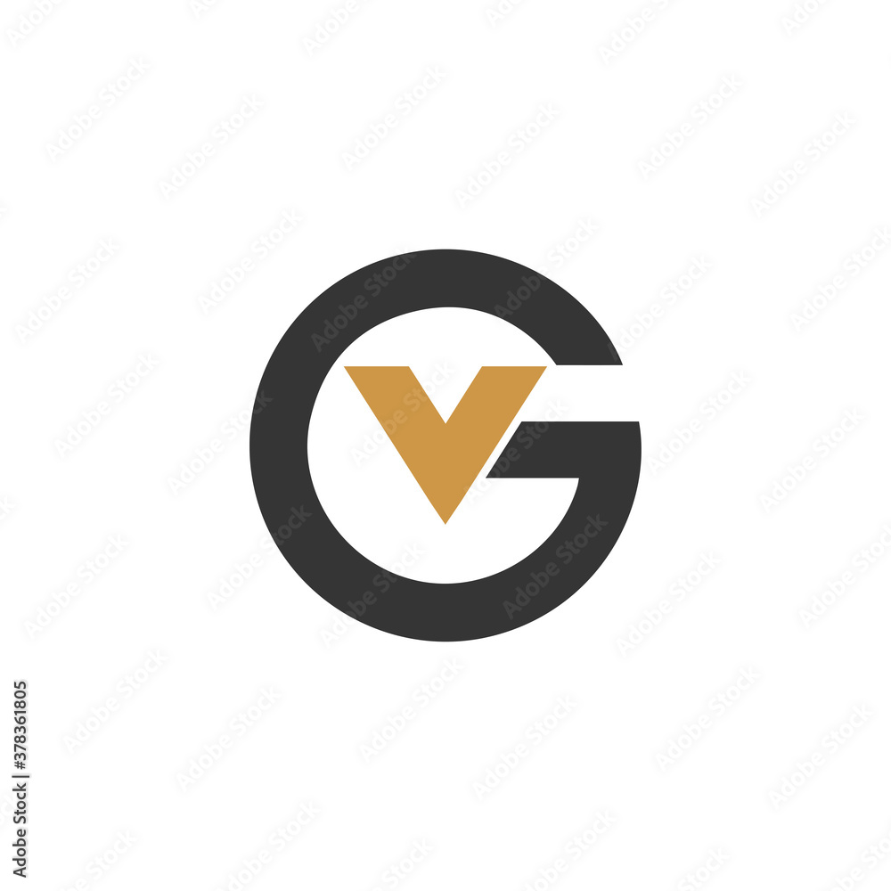 Initial letter vg logo or gv logo vector design templates Stock Vector ...