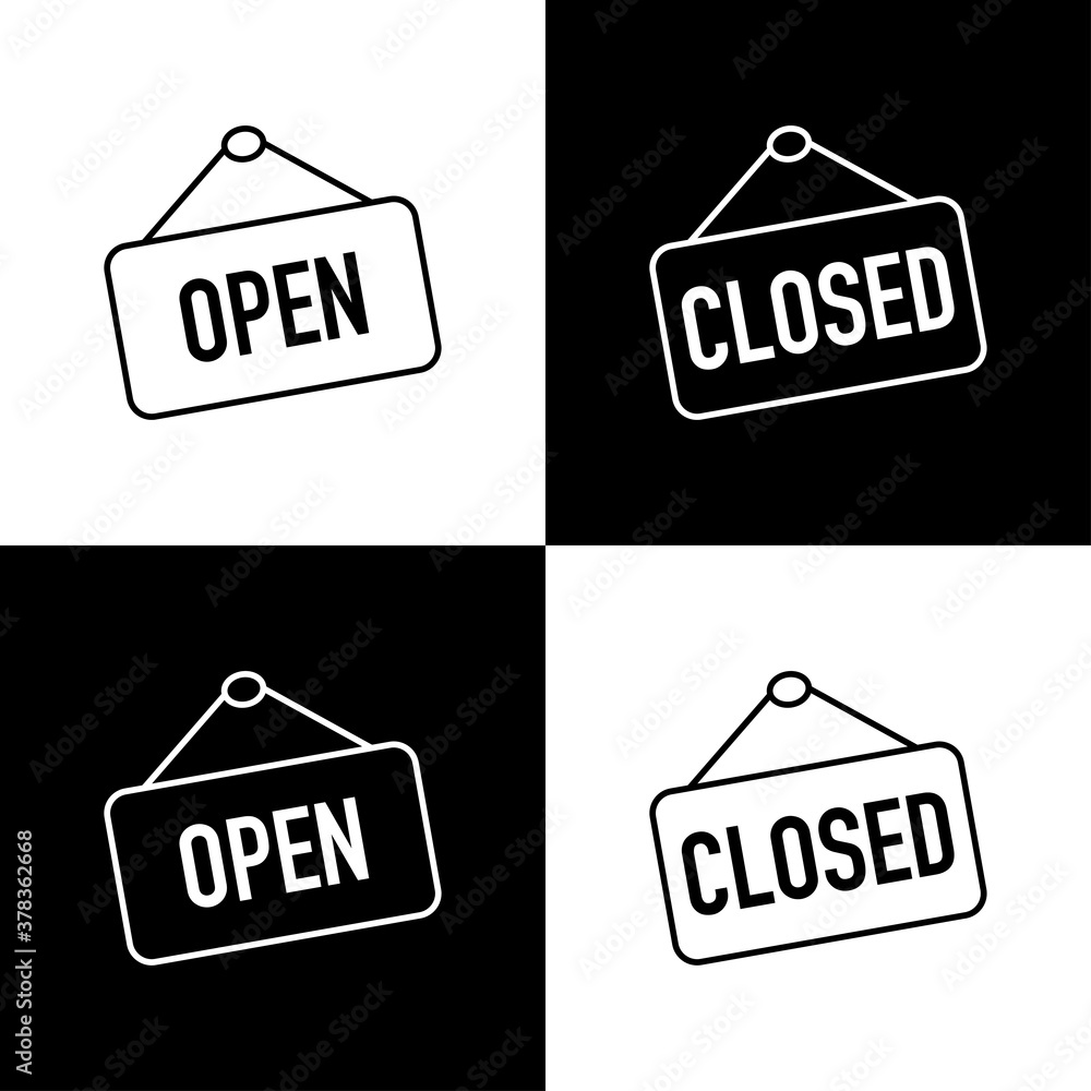 Open And Closed Sign Boards Open Or Closed Sign Board Isolated Open open-and-closed-sign-boards-open-or-closed-sign-board-isolated-open
