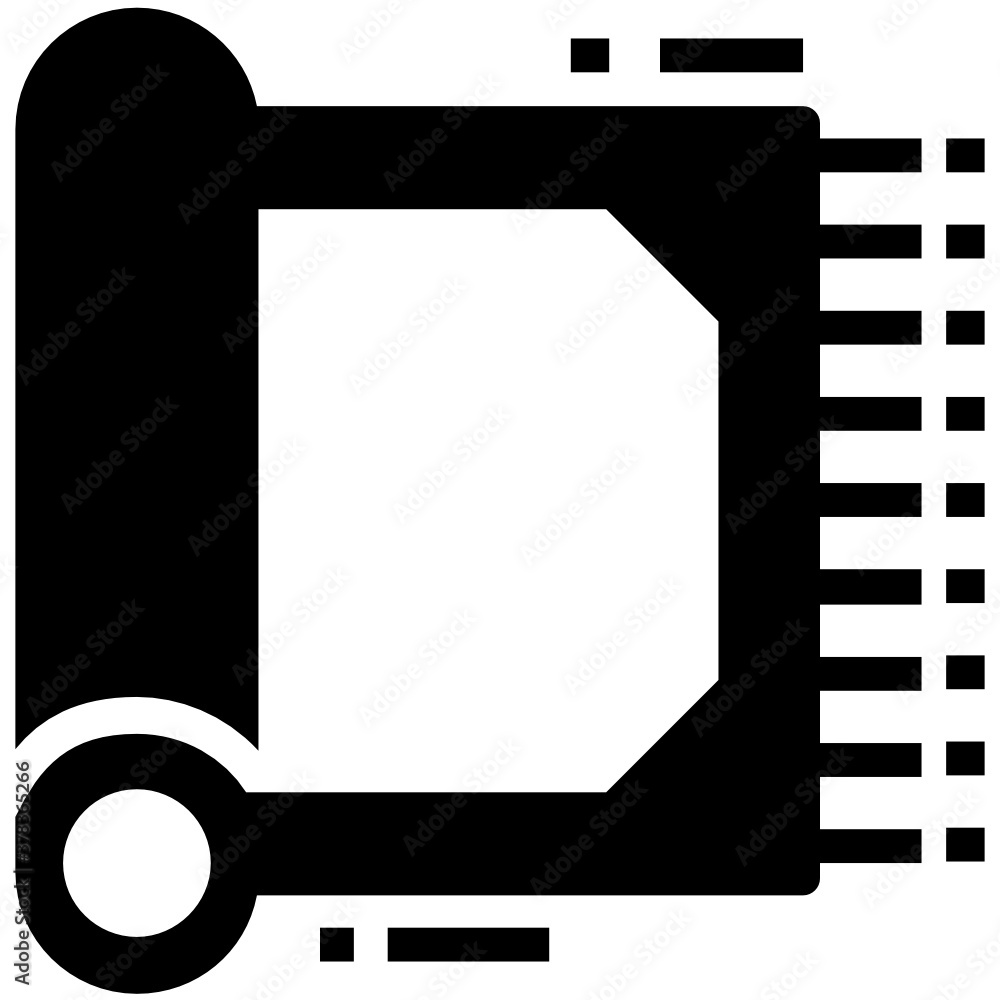 Obraz premium A prayer mat icon in filled vector design 