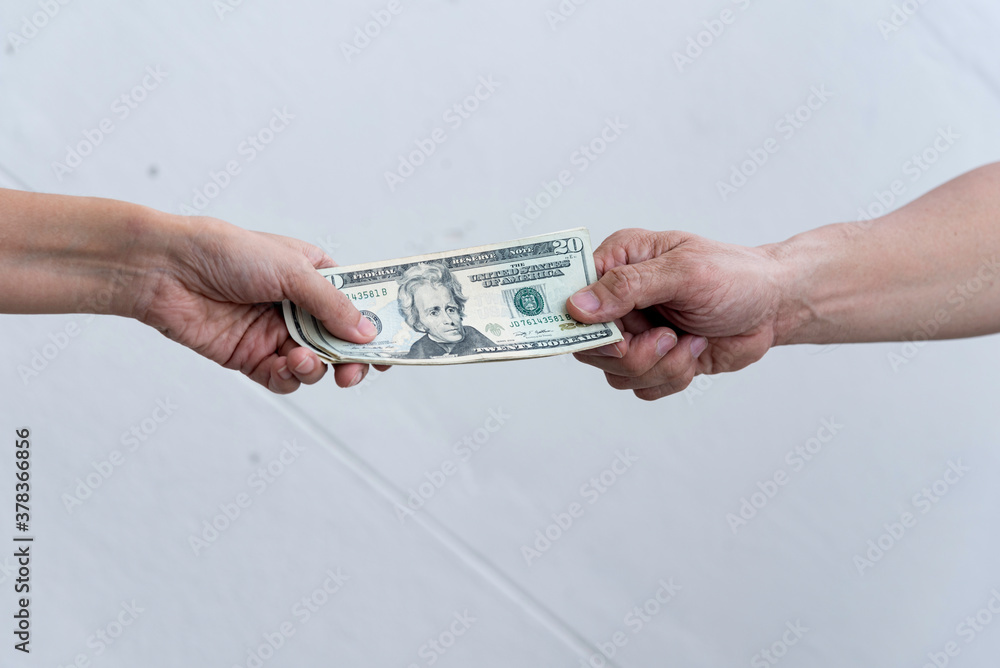 Sending money from one hand to another. Some pay money for trading,buy something exchanging or sending fraudulent money,corruption.