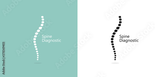 Spine vector icon. Spine logo. Spine medical symbol. Vector illustration