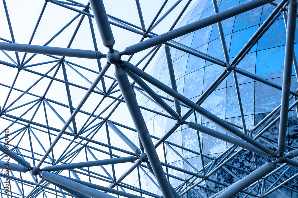 metal frame beams of a modern building metal frame beams of a modern building