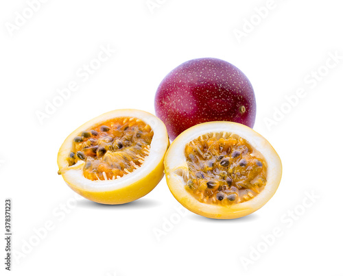 passion fruit isolated on white background