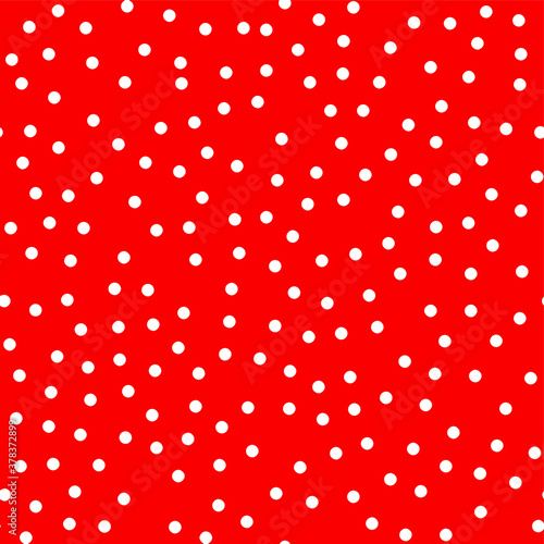 Abstract Polka Dots Repeating Vector Pattern Isolated Background