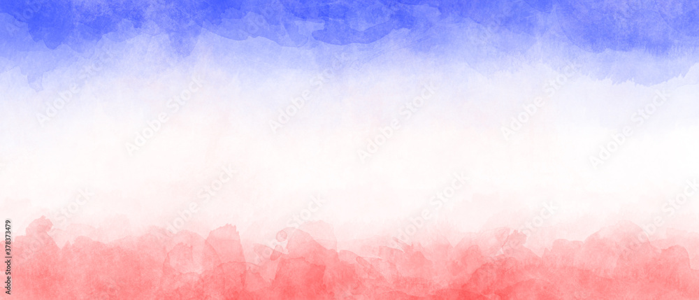 Blue white red watercolor background Stock Illustration | Adobe Stock