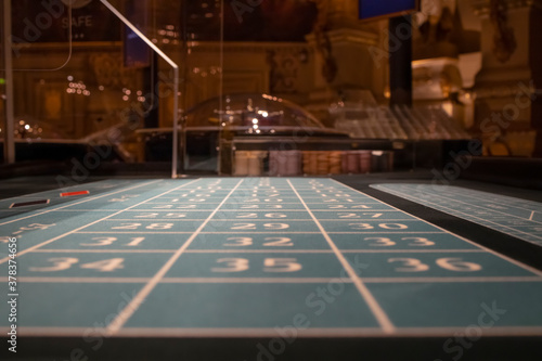 Selective focus on roulette table at casino © Natalia