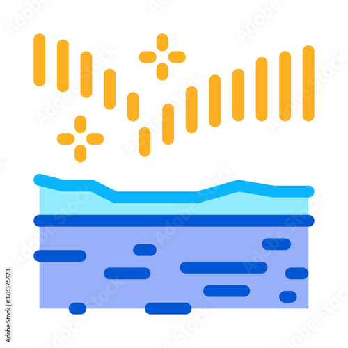 nothern lights icon vector. nothern lights sign. isolated contour symbol illustration