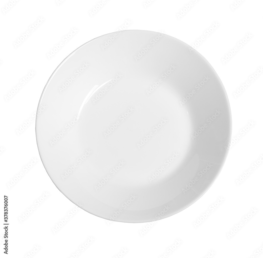 Empty plate. Isolated on white background. Empty plate. Isolated on white background.