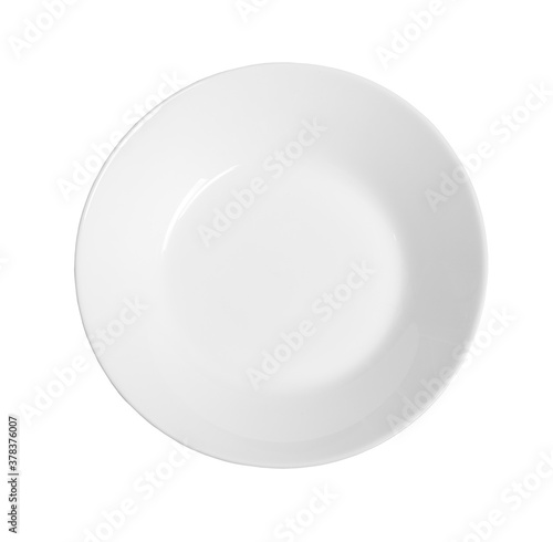 Empty plate. Isolated on white background.