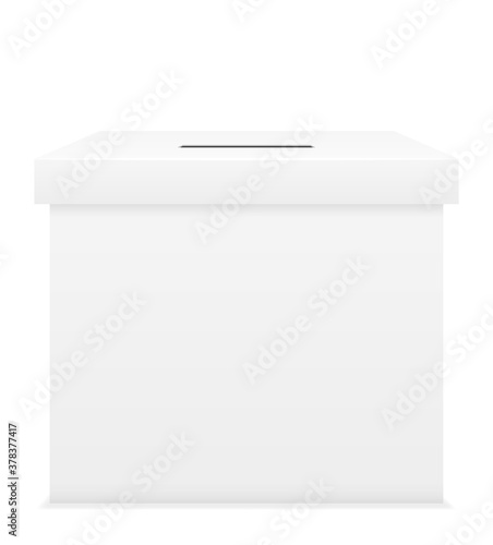ballot box for election voting vector illustration