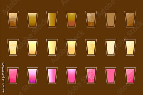 飲み物 ジュース アルコール お酒 メニュー ソフトドリンク カクテル ベクター ai JPEG