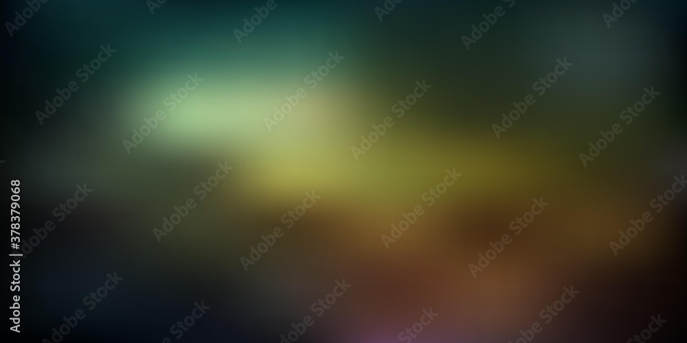 Obraz premium Dark blue, yellow vector blurred layout.