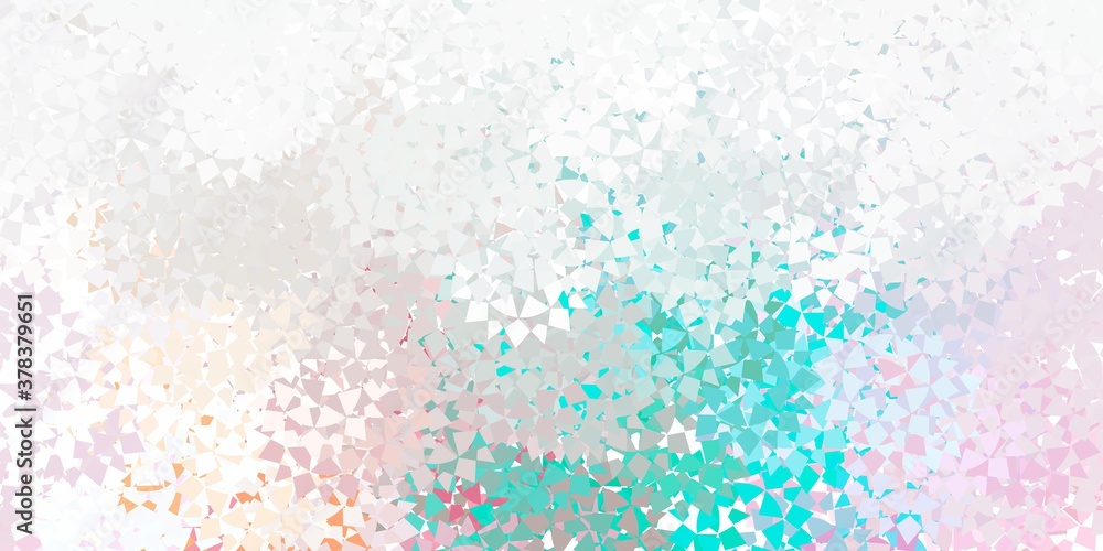 Light blue vector template with crystals, triangles. Light blue vector template with crystals, triangles.