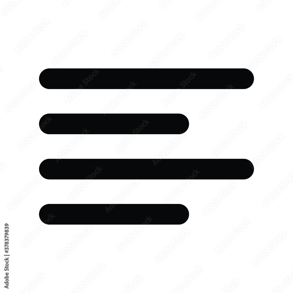 Left Align Vector icon illustrations
Left Align Vector icon illustrations