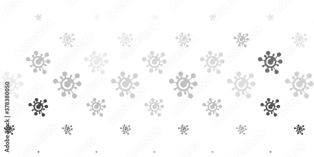 Light Gray vector pattern with coronavirus elements. Light Gray vector pattern with coronavirus elements.