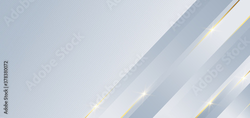 Abstract grey design geometric diagonal background decor golden lines with copy space for text.
