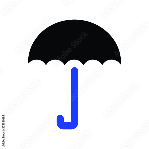 Umbrella Icon vector flat design

