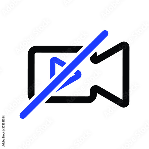 Video Camrea Off Vector icon