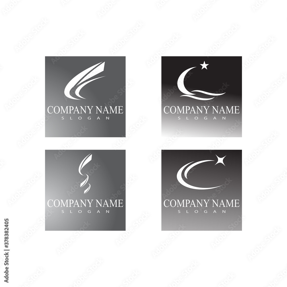 Set Faster Logo Template vector symbol Set Faster Logo Template vector symbol