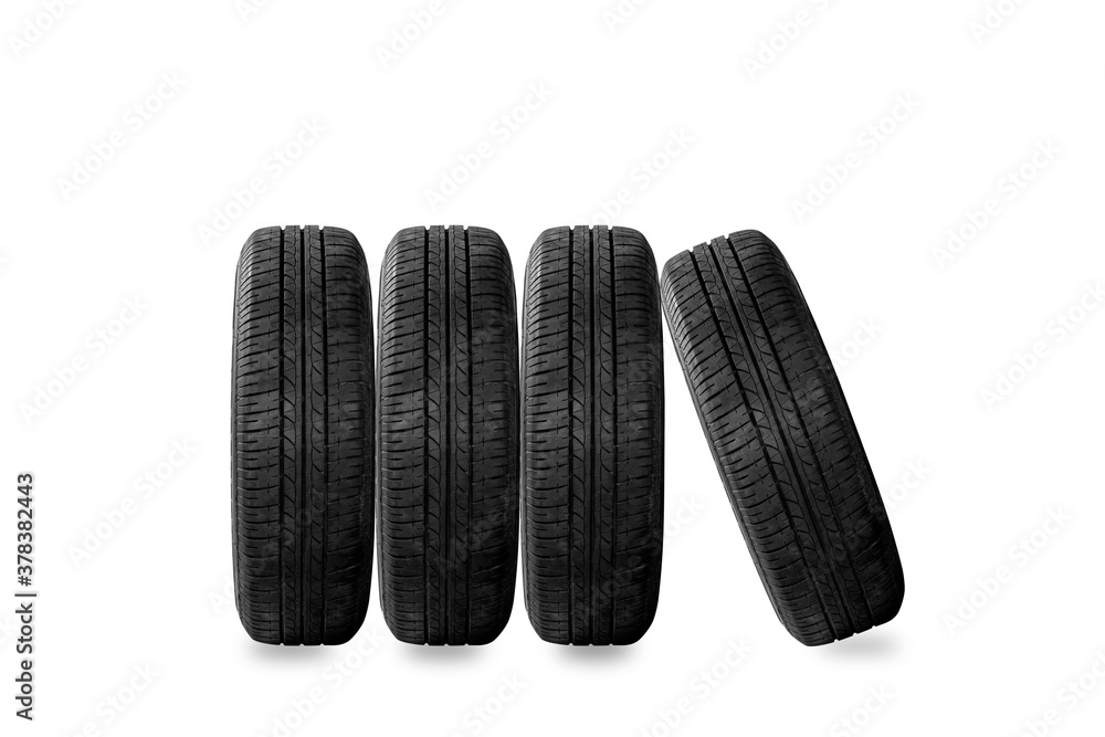 Set Car tire wheel isolated on white background. Set Car tire wheel isolated on white background.