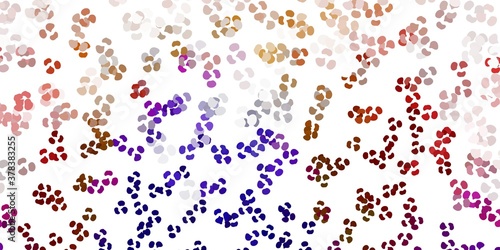 Light multicolor vector texture with memphis shapes.