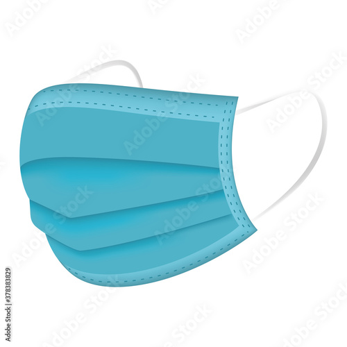 Isolated face mask. Virus protection and prevention - Vector