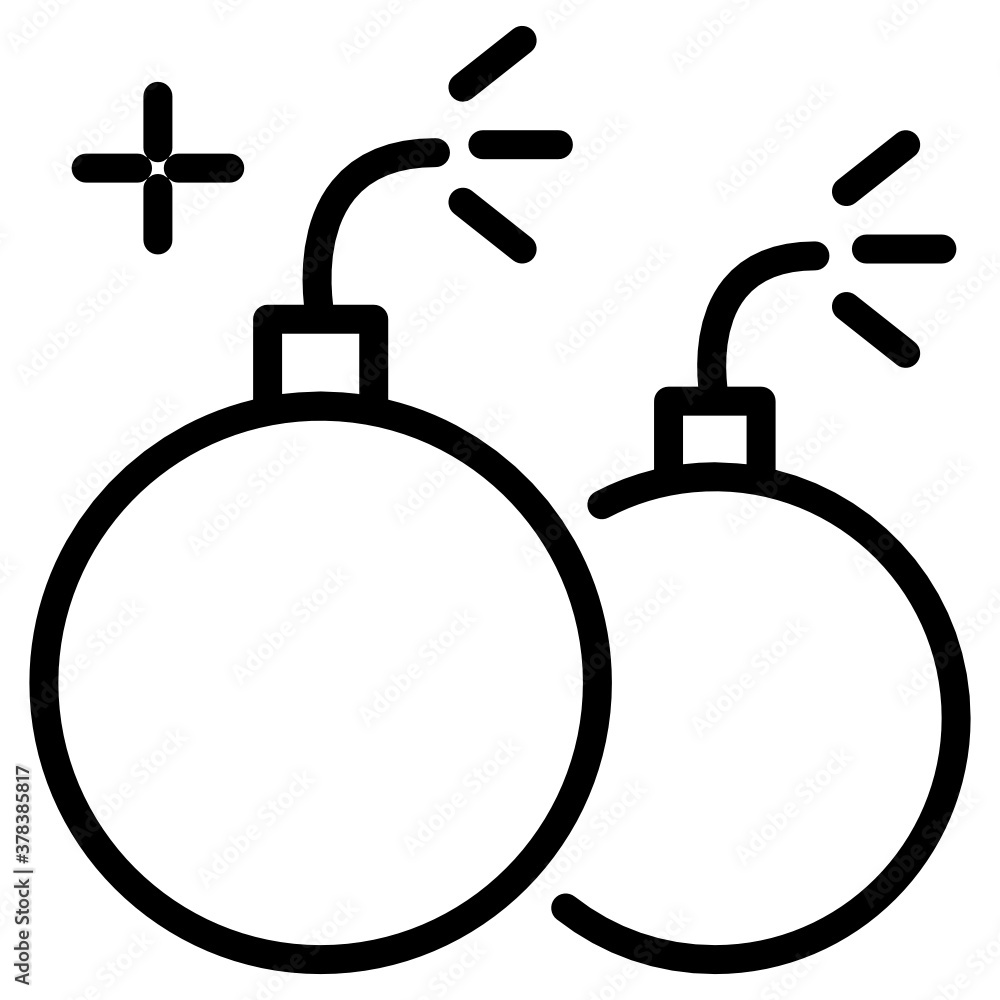 An icon design of explosive bomb, editable vector
An icon design of explosive bomb, editable vector