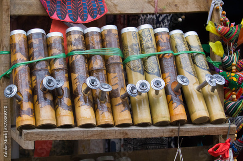 Vietnam\'s traditional souvenirs are sold in shop at Hanoi\'s Old Quarter ( Pho Co Hanoi), Vietnam