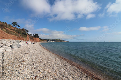 Seaton beach in Devon photo