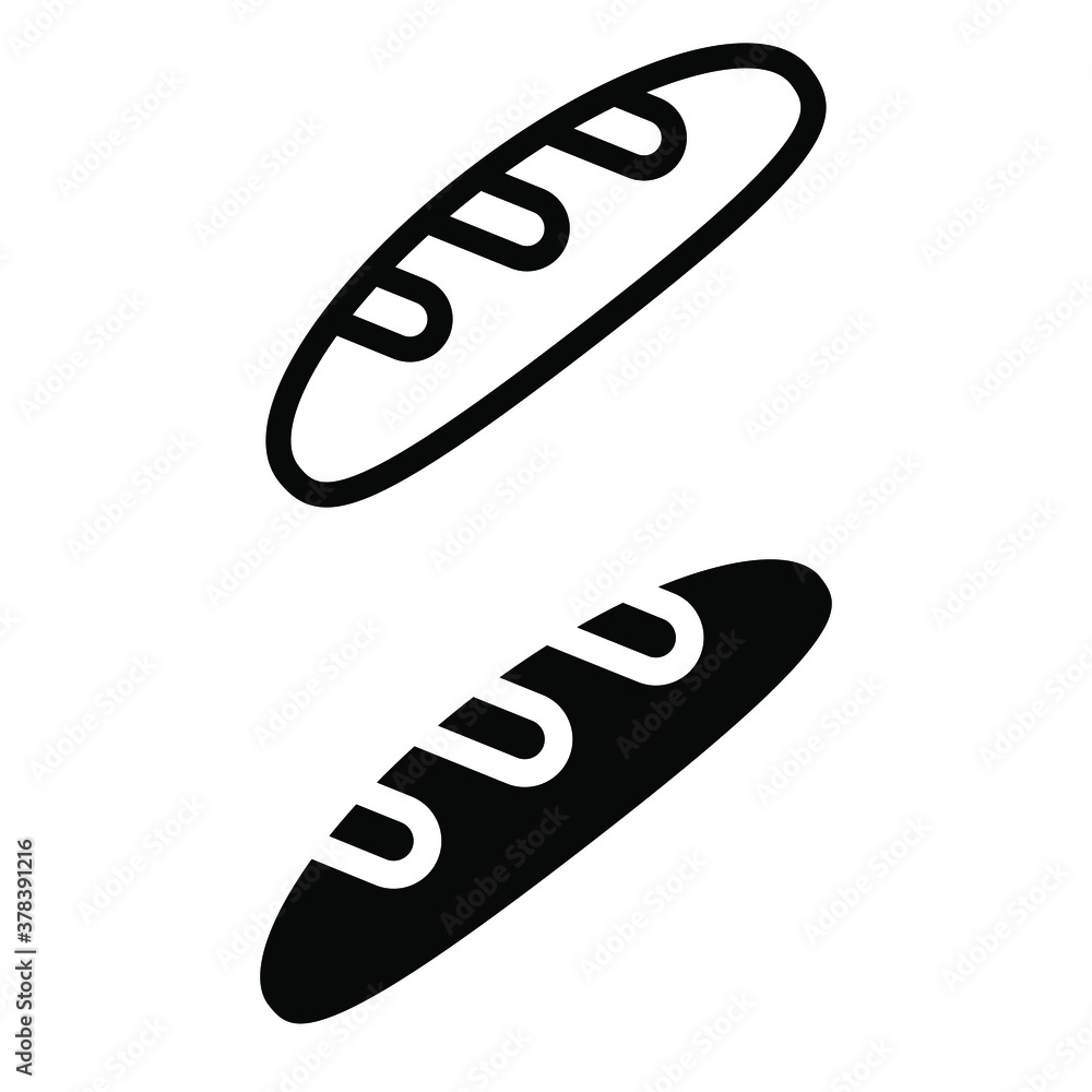 Bread icon vector set. bakery products illustration sign collection. grocery symbol. Bread icon vector set. bakery products illustration sign collection. grocery symbol.