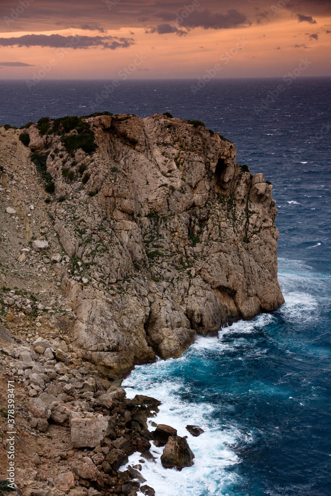 Cap Negret.Santa Agnès de Corona.Es Amunts.Ibiza.Balearic islands.Spain.