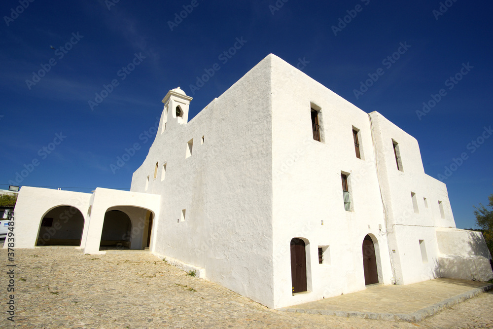 Sant Rafel de Forca (Sant Rafel de Sa Creu),iglesia (s.XVIII).Ibiza.Islas Pitiusas.Baleares.España. Sant Rafel de Forca (Sant Rafel de Sa Creu),iglesia (s.XVIII).Ibiza.Islas Pitiusas.Baleares.España.