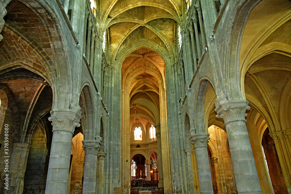 Triel sur Seine; France - may 18 2020 : the Saint Martin church