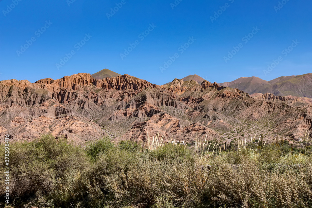Landscape view of Tilcara, Argentina Landscape view of Tilcara, Argentina