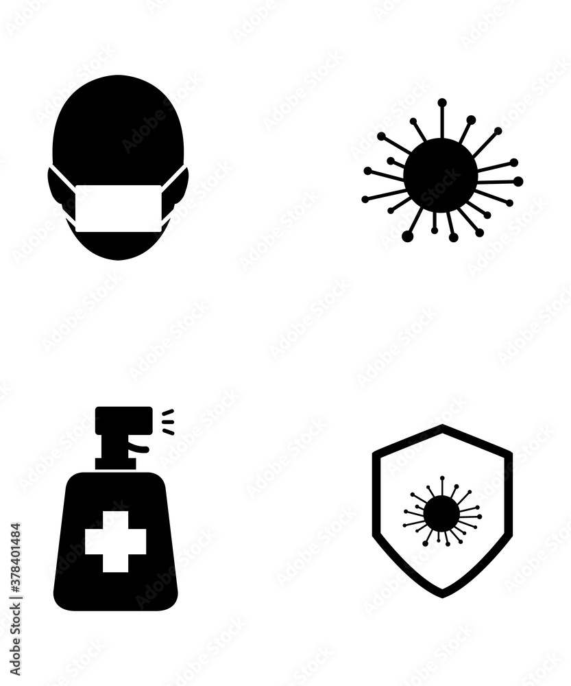 Virus icons.