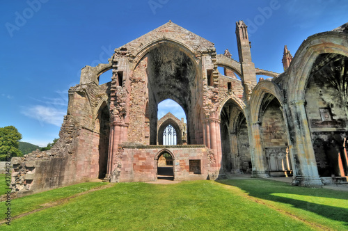 St Mary's Abbey -  ruined monastery of the Cistercian order in Melrose