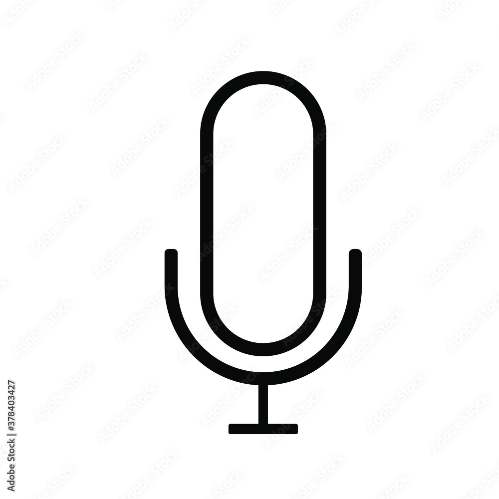 microphone icon on a white background, vector illustration microphone icon on a white background, vector illustration