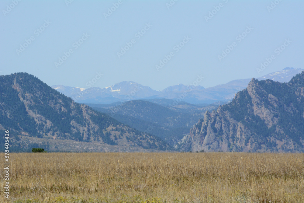View of El Dorado Canyon and Rocky Mountains from Golden Colorado View of El Dorado Canyon and Rocky Mountains from Golden Colorado