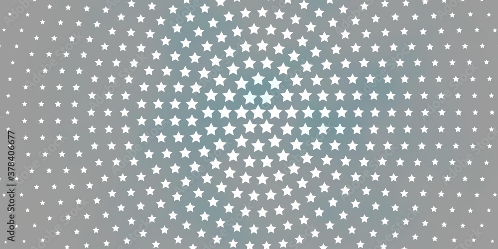 Light BLUE vector layout with bright stars. Shining colorful illustration with small and big stars. Theme for cell phones.