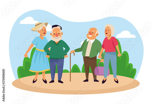 old couples in the camp active seniors characters